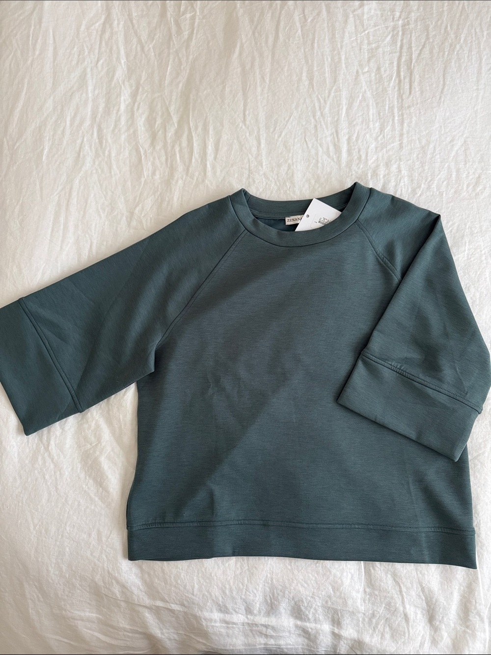 Zenana Short-Sleeve Blouse in Teal